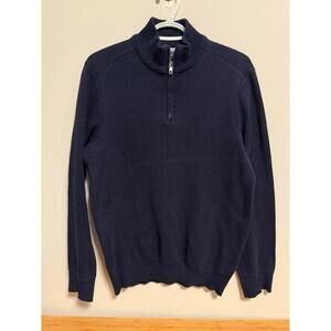 Robert Graham Men's Navy Half-Zip Sweater